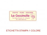 Etichette adesive per fioristi, fiorai e vivaisti (mm 40X15)  (cod.92G)